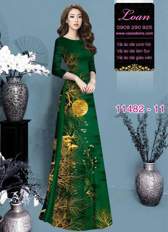 Vải áo dài phong cảnh