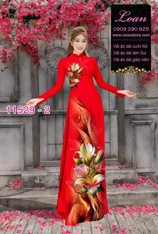 Vải áo dài hoa 3D Vải áo dài hoa 3D
