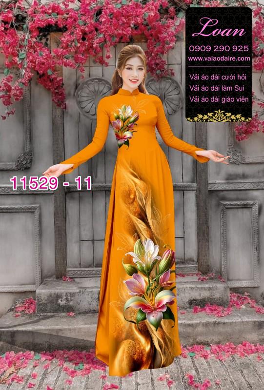 Vải áo dài hoa 3D Vải áo dài hoa 3D
