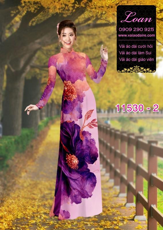 Vải áo dài hoa 3D Vải áo dài hoa 3D