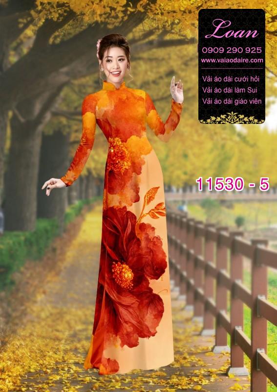 Vải áo dài hoa 3D Vải áo dài hoa 3D