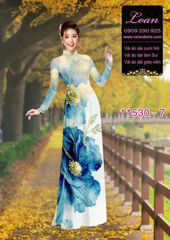 Vải áo dài hoa 3D Vải áo dài hoa 3D