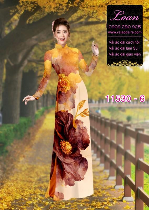 Vải áo dài hoa 3D Vải áo dài hoa 3D