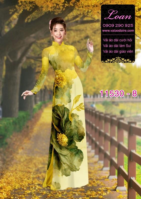 Vải áo dài hoa 3D Vải áo dài hoa 3D