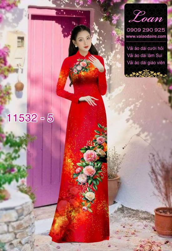 Vải áo dài hoa 3D Vải áo dài hoa 3D