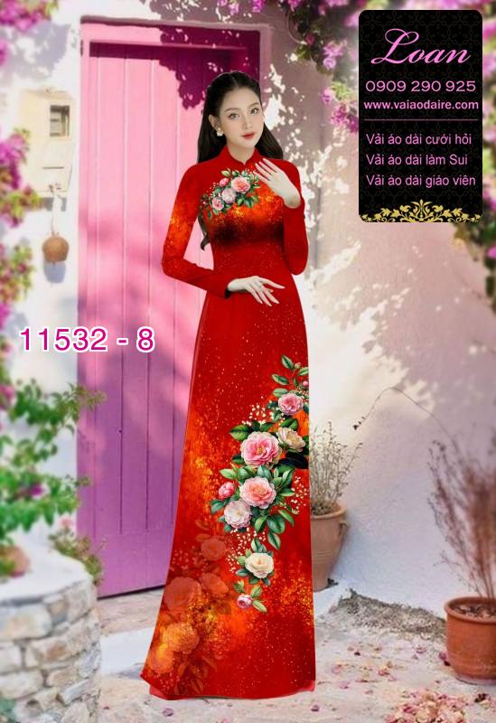 Vải áo dài hoa 3D Vải áo dài hoa 3D