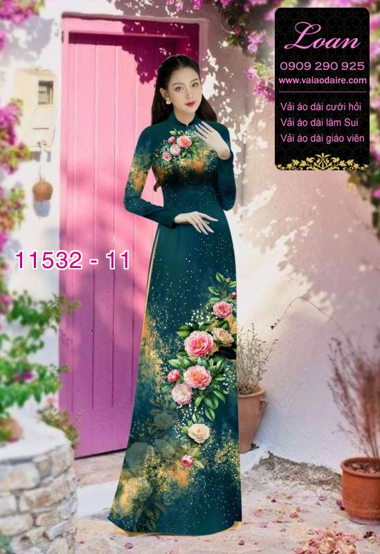 Vải áo dài hoa 3D Vải áo dài hoa 3D
