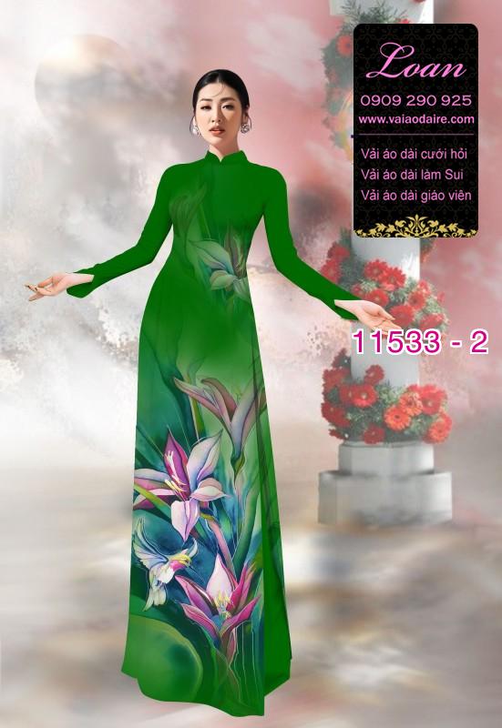 Vải áo dài hoa 3D Vải áo dài hoa 3D