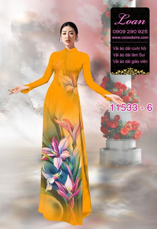 Vải áo dài hoa 3D Vải áo dài hoa 3D