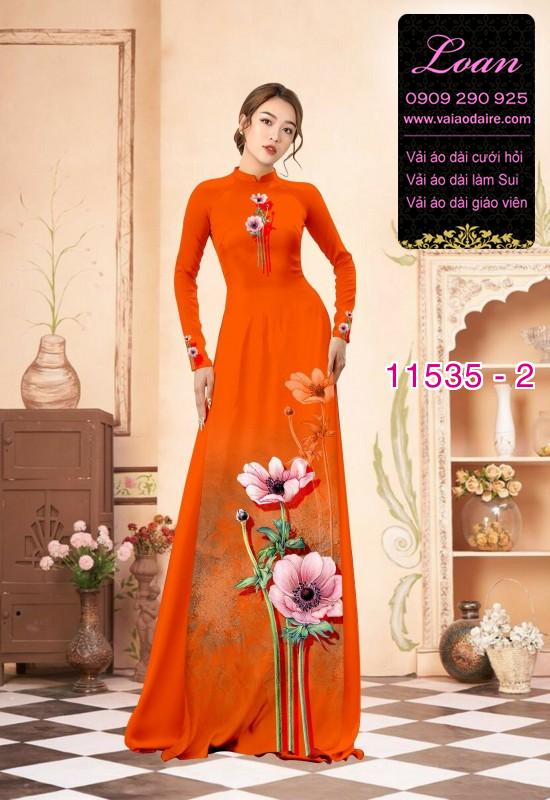 Vải áo dài hoa 3D Vải áo dài hoa 3D