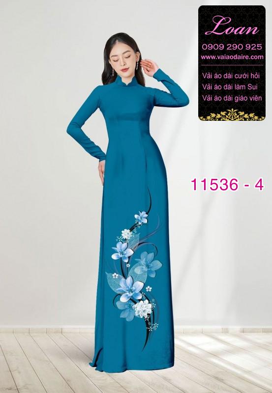 Vải áo dài hoa 3D Vải áo dài hoa 3D
