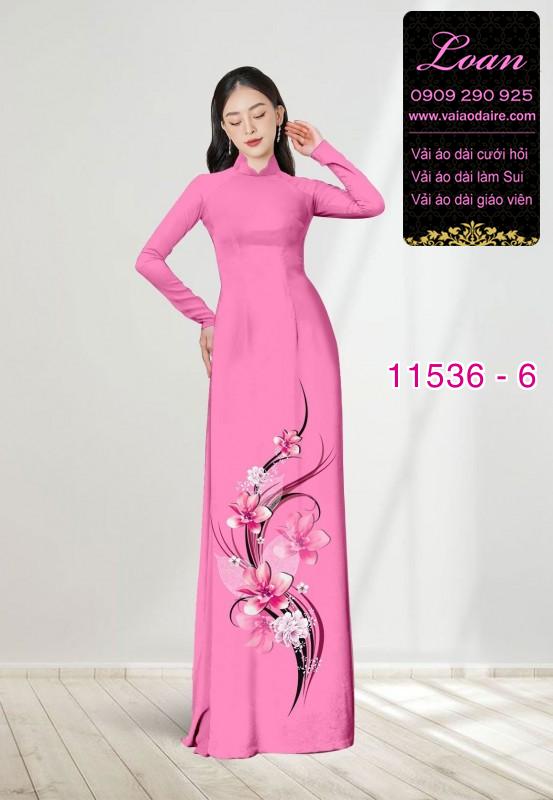 Vải áo dài hoa 3D Vải áo dài hoa 3D