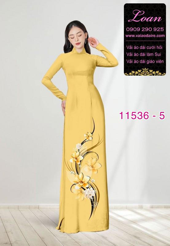 Vải áo dài hoa 3D Vải áo dài hoa 3D
