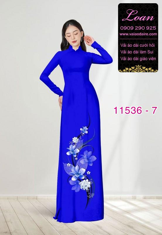 Vải áo dài hoa 3D Vải áo dài hoa 3D