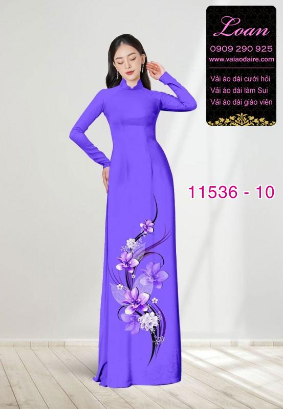 Vải áo dài hoa 3D Vải áo dài hoa 3D