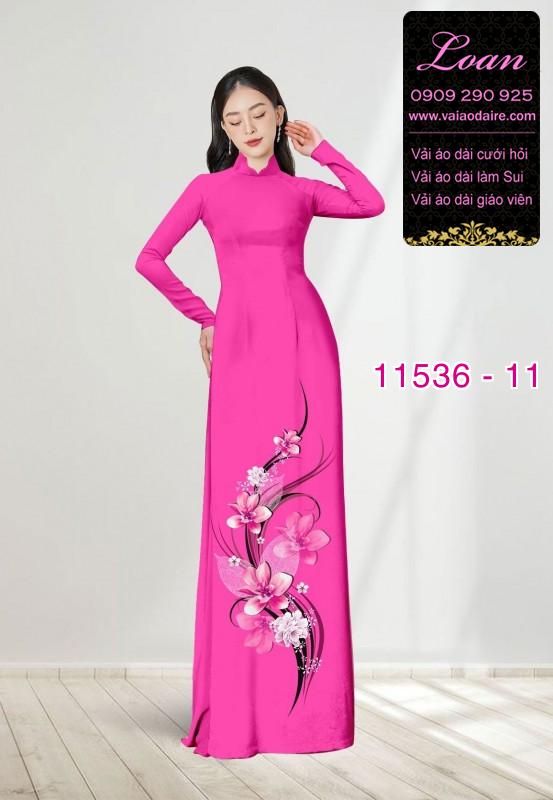 Vải áo dài hoa 3D Vải áo dài hoa 3D