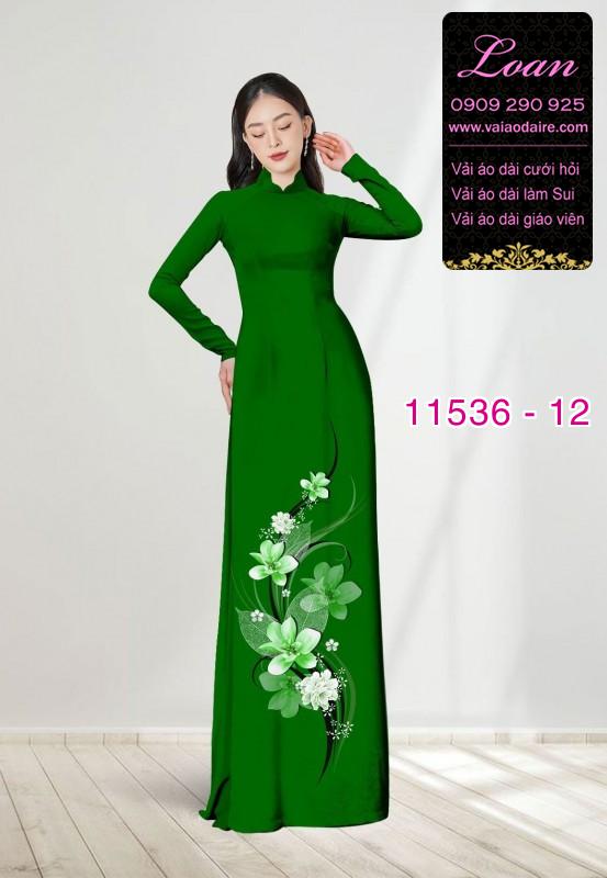 Vải áo dài hoa 3D Vải áo dài hoa 3D