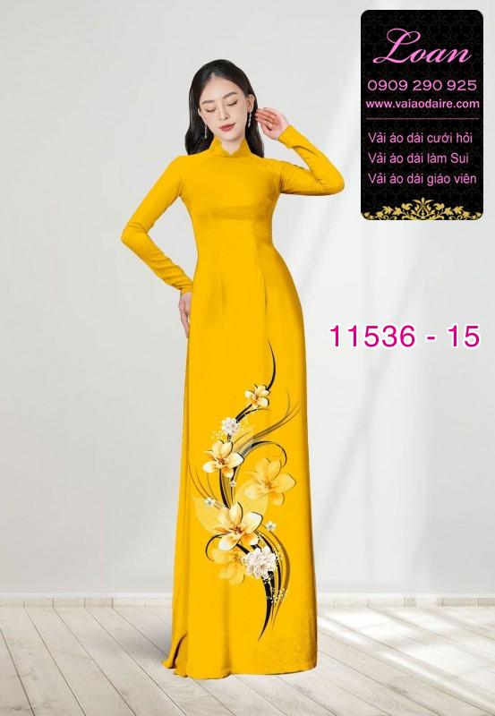 Vải áo dài hoa 3D Vải áo dài hoa 3D