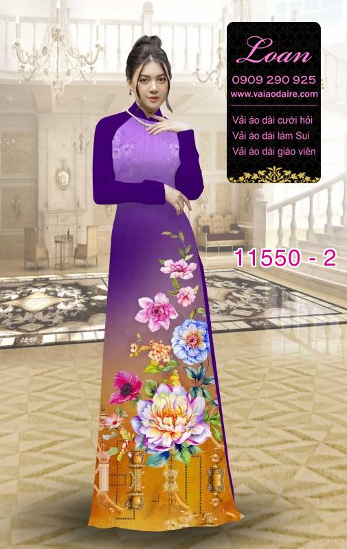 Vải áo dài hoa 3D Vải áo dài hoa 3D