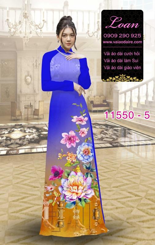Vải áo dài hoa 3D Vải áo dài hoa 3D