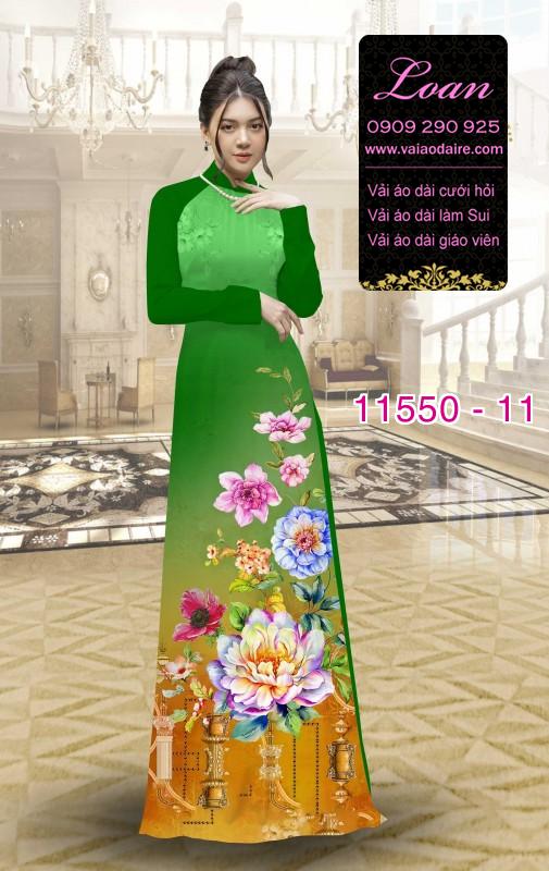Vải áo dài hoa 3D Vải áo dài hoa 3D