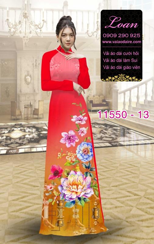 Vải áo dài hoa 3D Vải áo dài hoa 3D