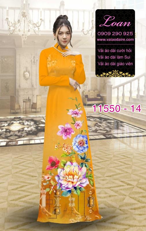 Vải áo dài hoa 3D Vải áo dài hoa 3D