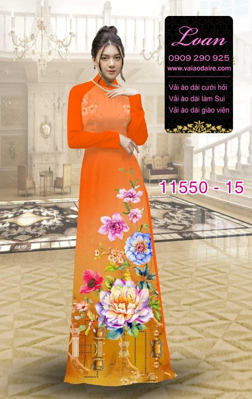 Vải áo dài hoa 3D Vải áo dài hoa 3D