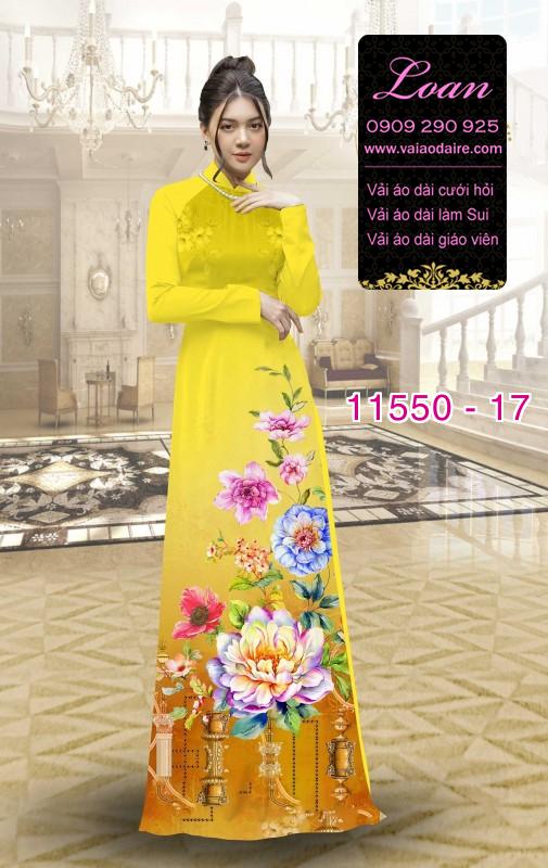 Vải áo dài hoa 3D Vải áo dài hoa 3D