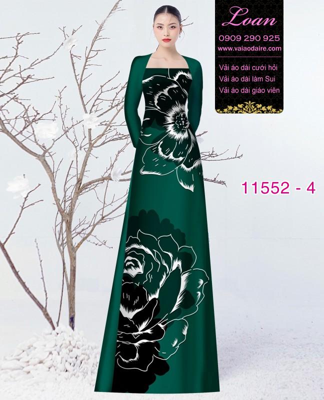 Vải áo dài hoa 3D Vải áo dài hoa 3D