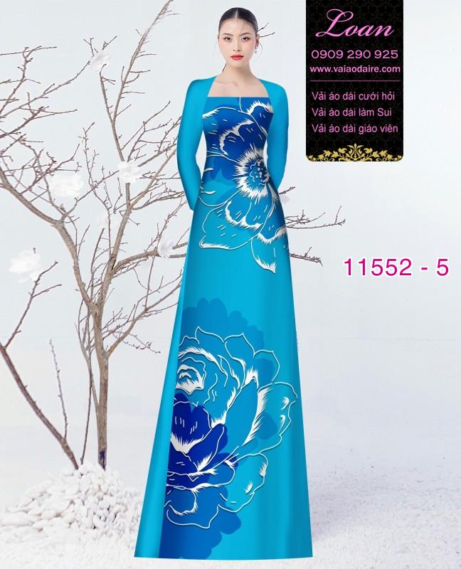 Vải áo dài hoa 3D Vải áo dài hoa 3D