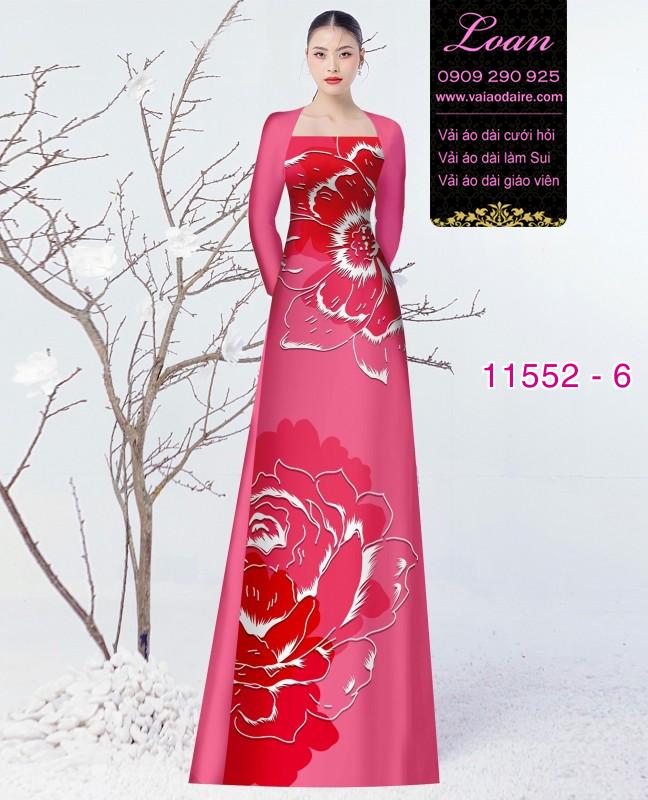 Vải áo dài hoa 3D Vải áo dài hoa 3D