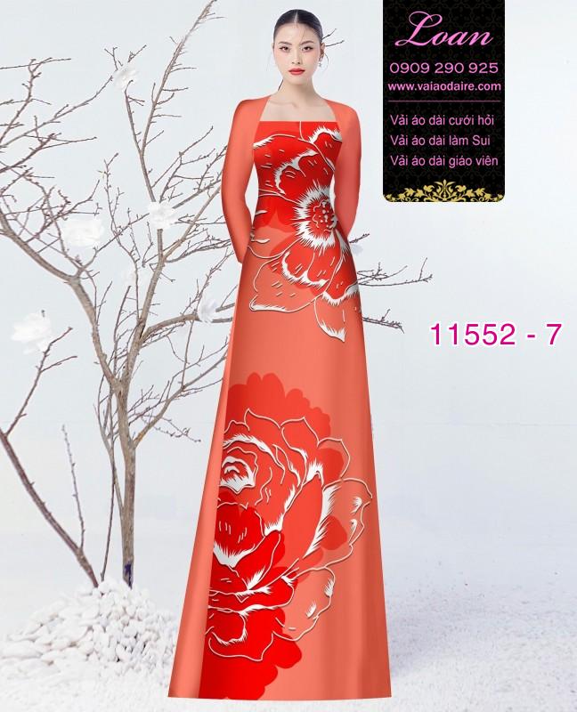 Vải áo dài hoa 3D Vải áo dài hoa 3D