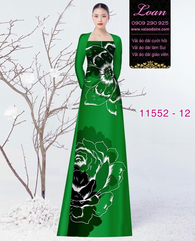 Vải áo dài hoa 3D Vải áo dài hoa 3D