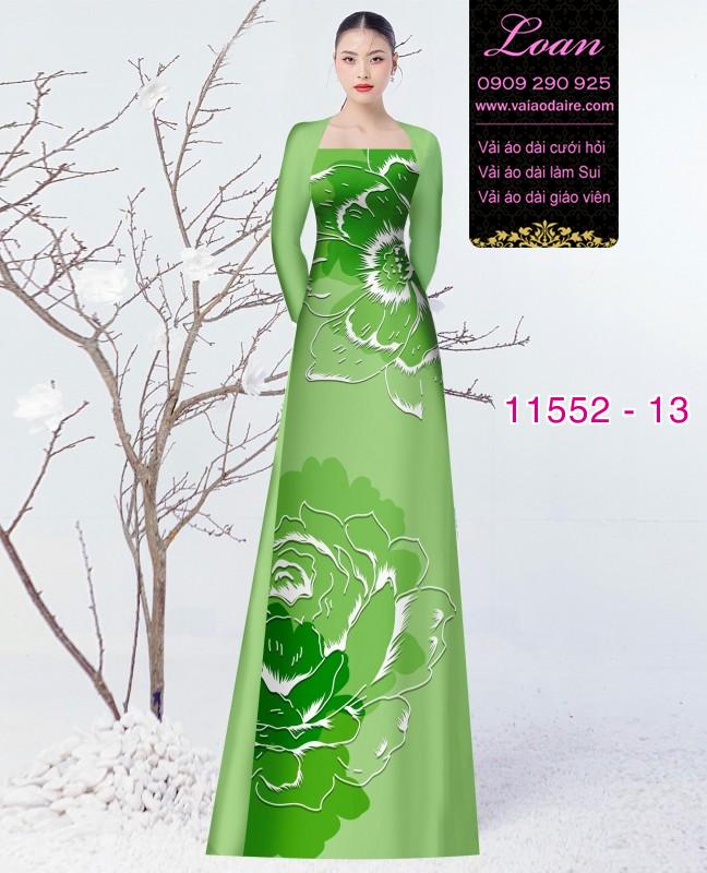 Vải áo dài hoa 3D Vải áo dài hoa 3D