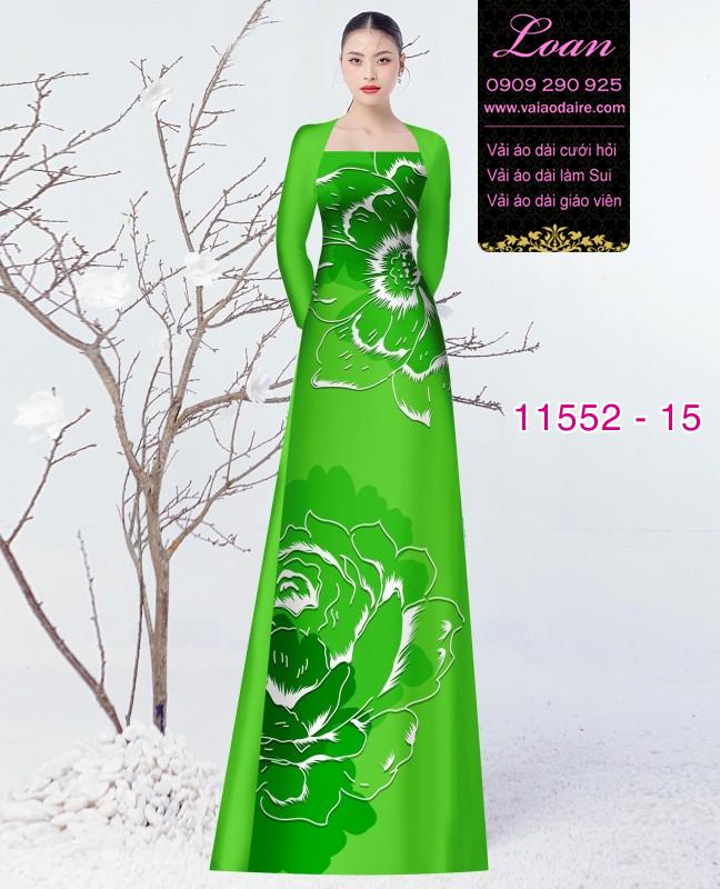 Vải áo dài hoa 3D Vải áo dài hoa 3D