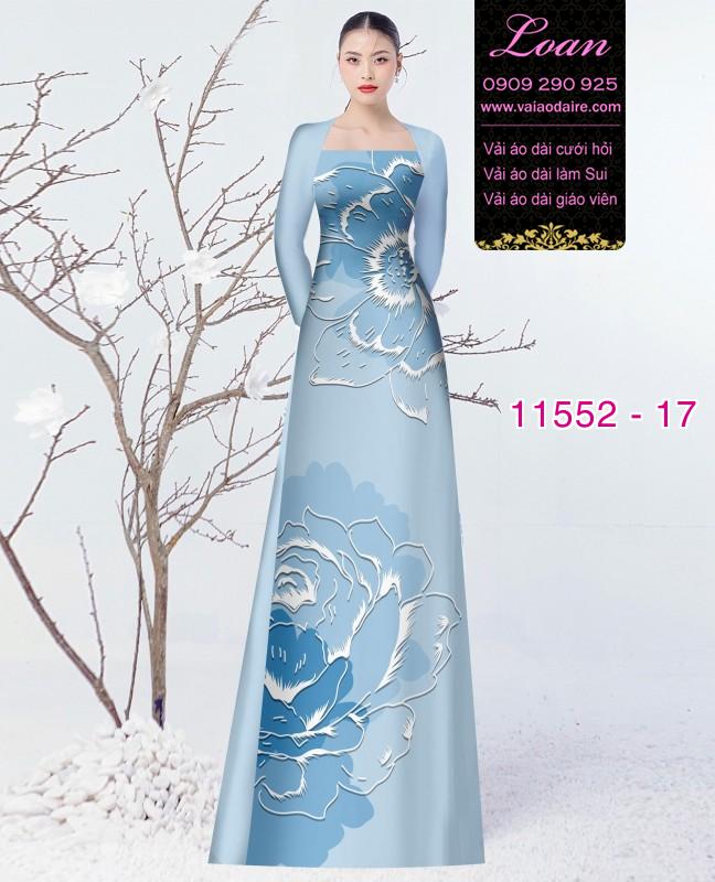 Vải áo dài hoa 3D Vải áo dài hoa 3D