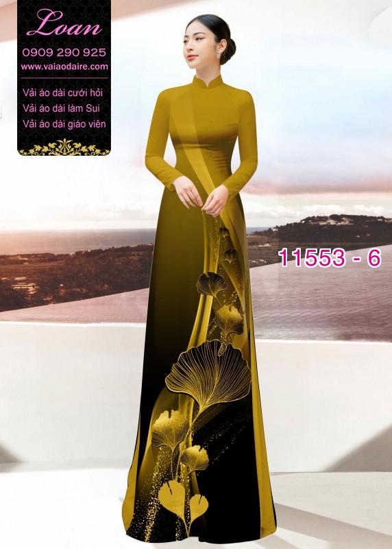 Vải áo dài hoa 3D