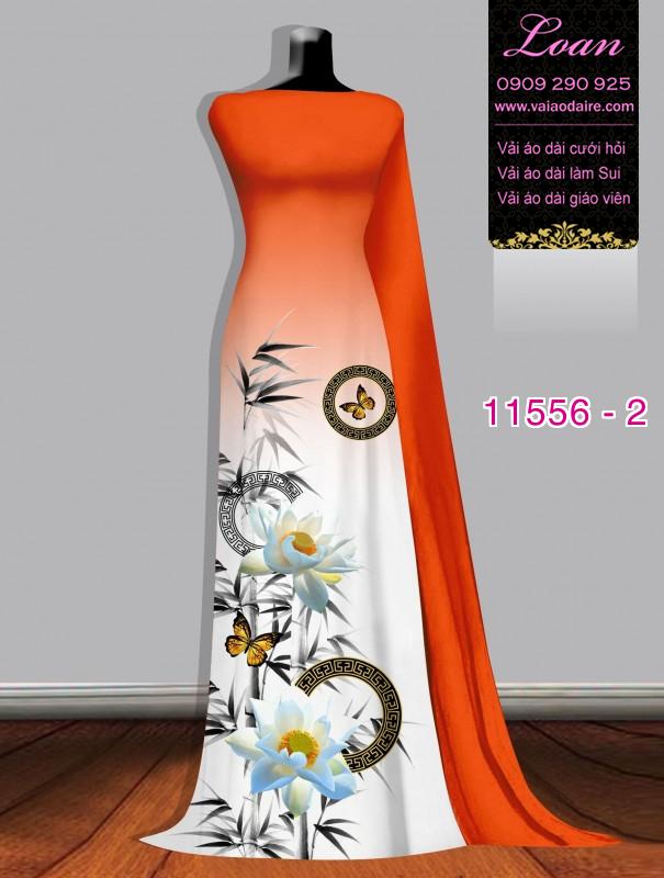 Vải áo dài hoa 3D Vải áo dài hoa 3D