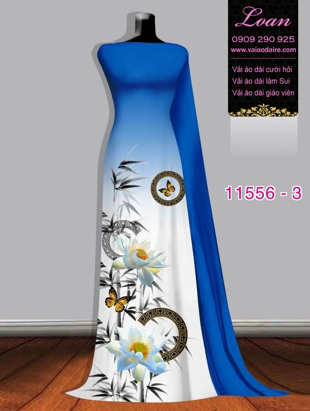 Vải áo dài hoa 3D Vải áo dài hoa 3D