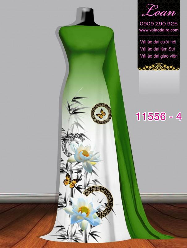 Vải áo dài hoa 3D Vải áo dài hoa 3D