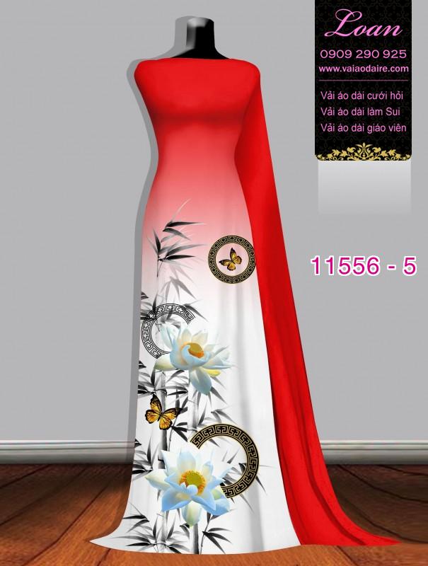 Vải áo dài hoa 3D Vải áo dài hoa 3D