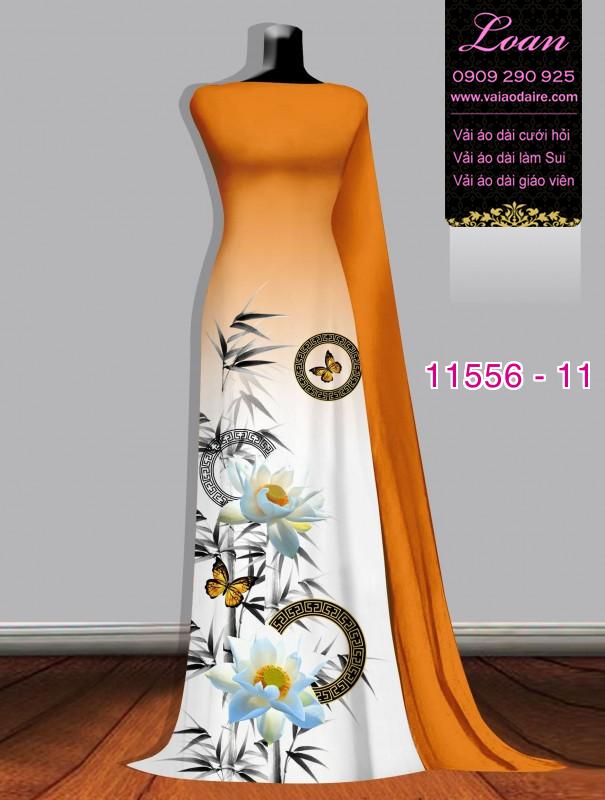 Vải áo dài hoa 3D Vải áo dài hoa 3D