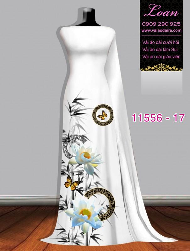 Vải áo dài hoa 3D Vải áo dài hoa 3D