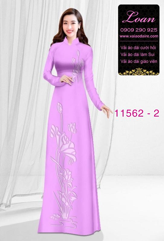 Vải áo dài hoa 3D