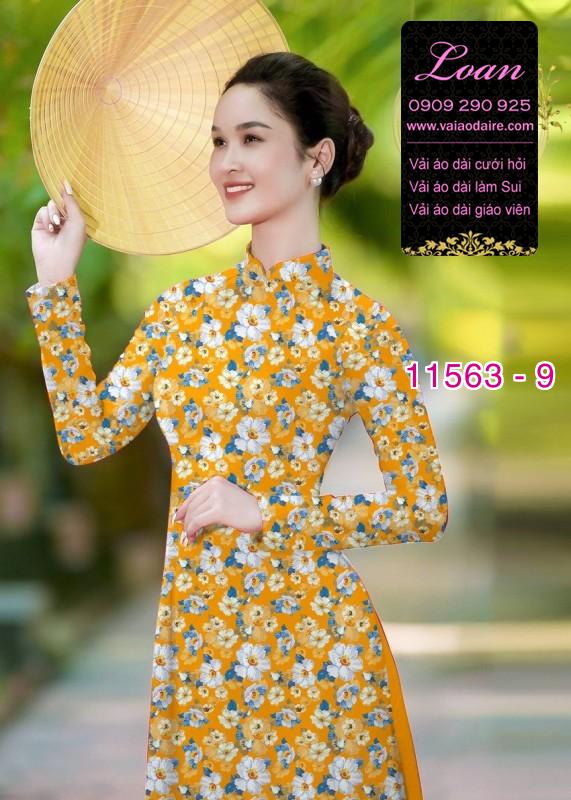 Vải áo dài hoa nhí Vải áo dài hoa nhí