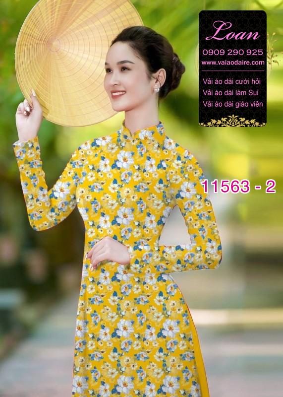 Vải áo dài hoa nhí Vải áo dài hoa nhí