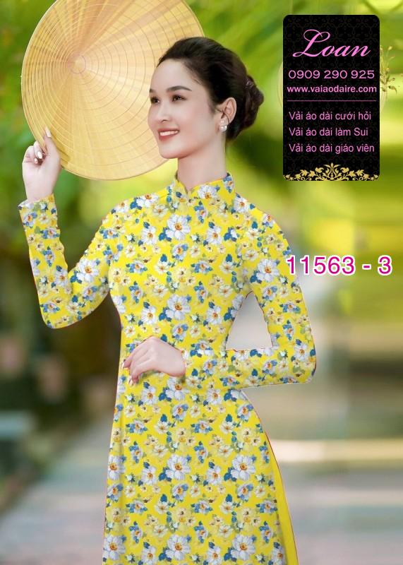 Vải áo dài hoa nhí Vải áo dài hoa nhí