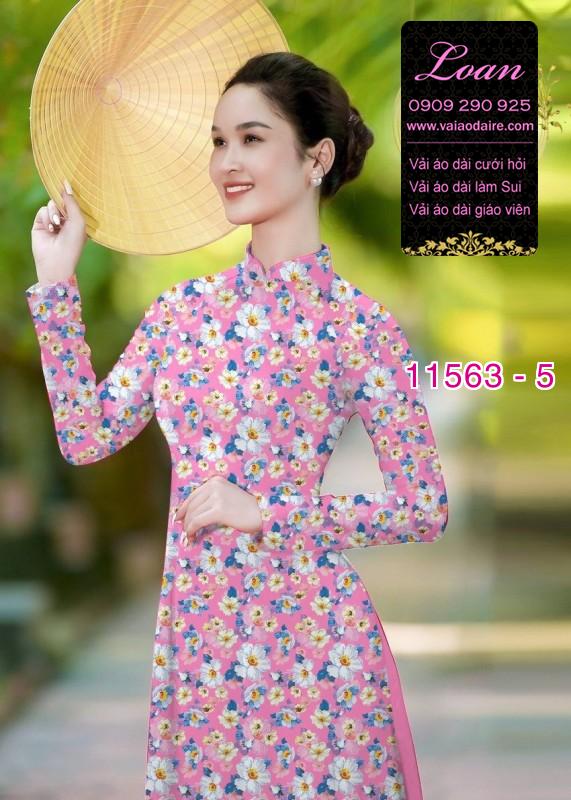 Vải áo dài hoa nhí Vải áo dài hoa nhí
