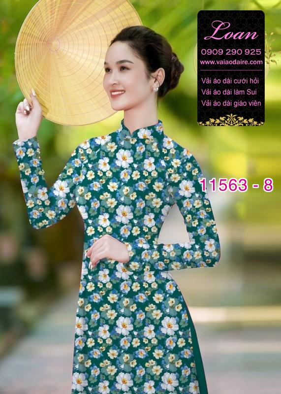 Vải áo dài hoa nhí Vải áo dài hoa nhí